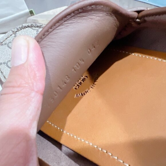 Gucci Supreme GG Interlocking Loafer Driving Shoes Mens Brown UK 10.5 US 11 - Picture 15 of 15